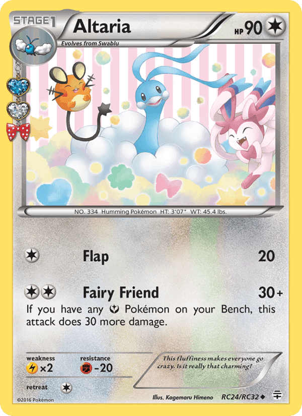 Altaria, card RC24 from Generations