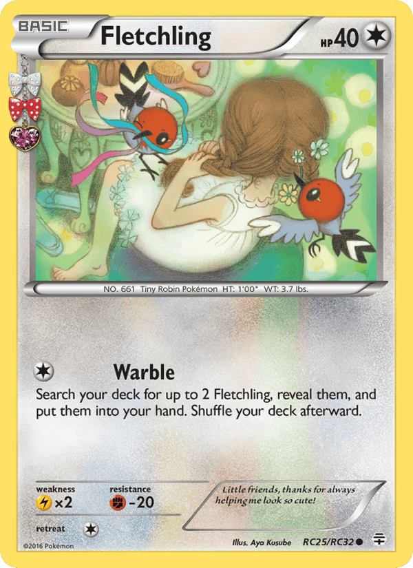 Fletchling, card RC25 from Generations