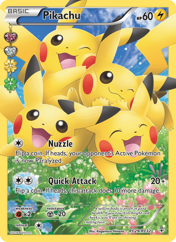 Pikachu, card RC29 from Generations