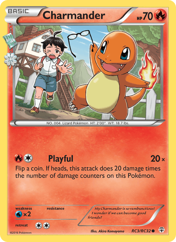 Charmander, carta RC3 di Generazioni