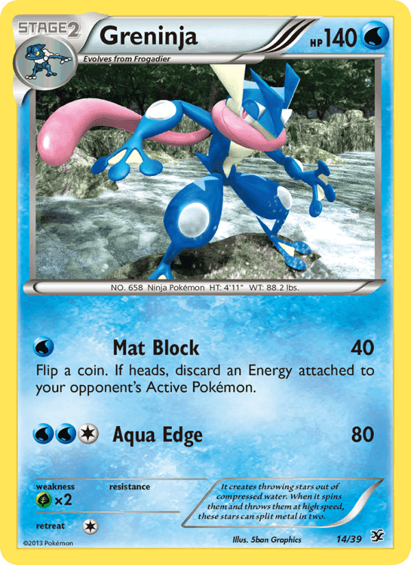 Greninja, carta 14 de Kalos Starter Set