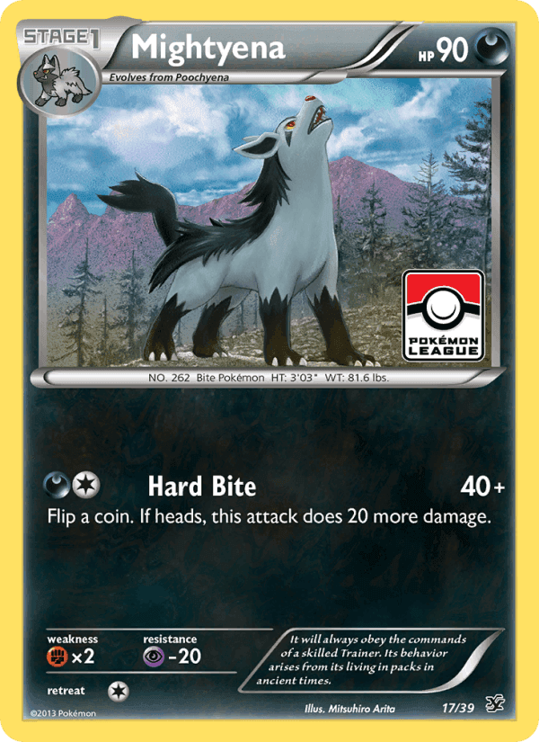 Mightyena, card 17 from Kalos Starter Set