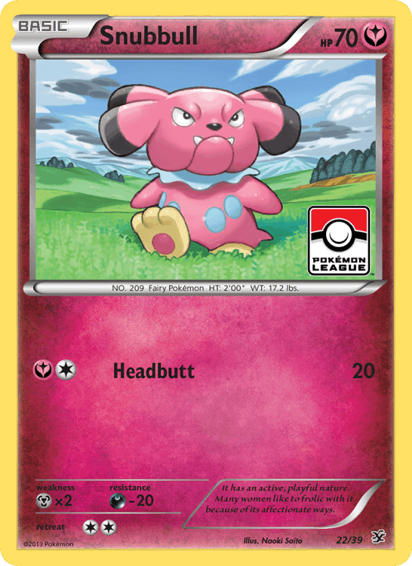 Snubbull, carta 22 de Kalos Starter Set