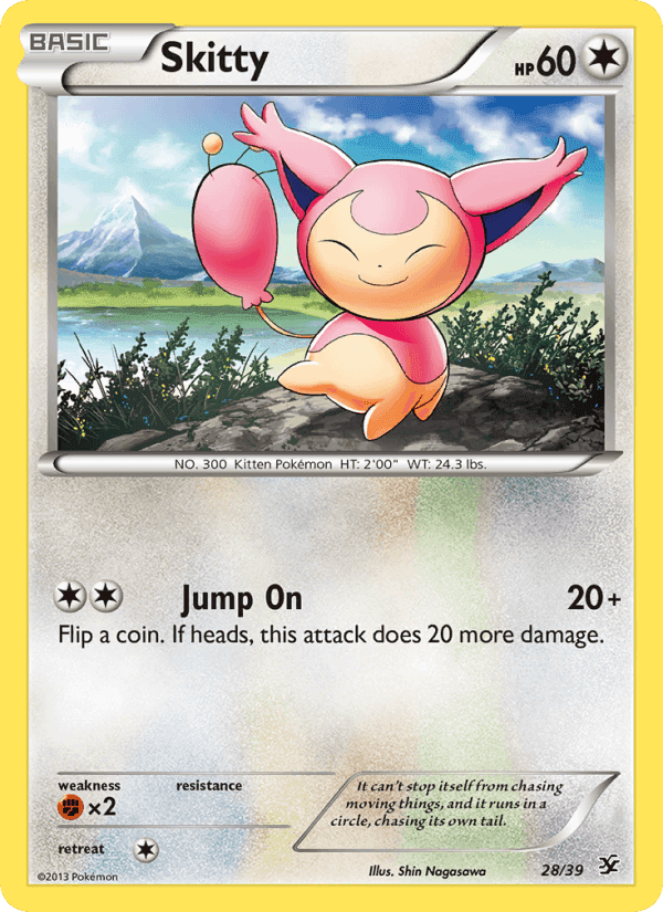 Kalos Starter Set の 28 番、Skitty