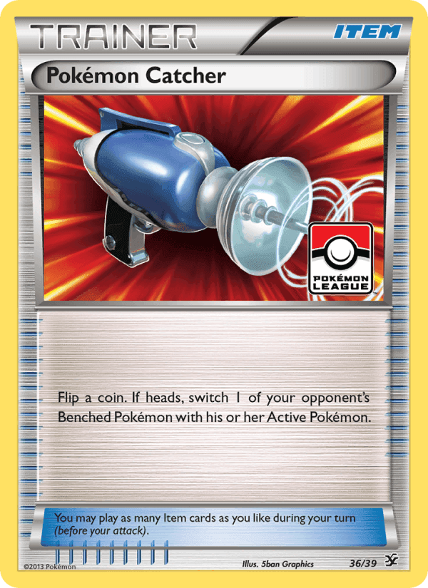 Pokémon Catcher, carta 36 de Kalos Starter Set