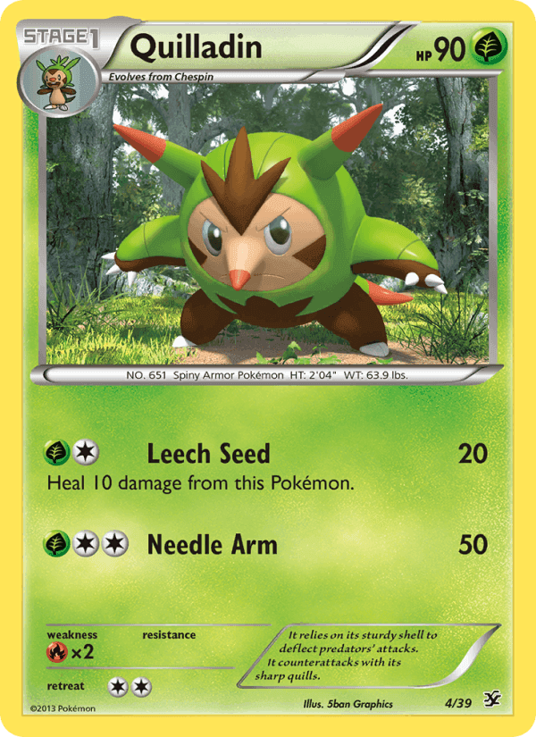 Quilladin, card 4 from Kalos Starter Set