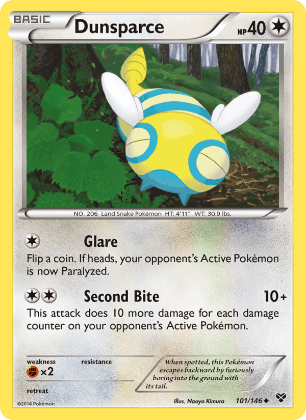 Dunsparce, card 101 from XY
