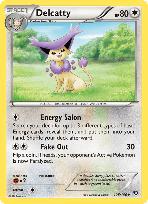 Delcatty, card 105 from XY