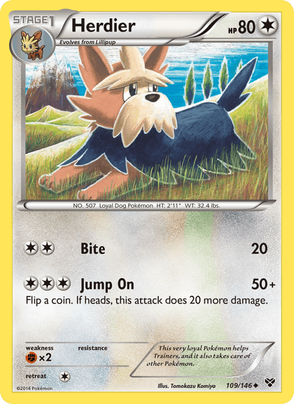 Herdier, card 109 from XY