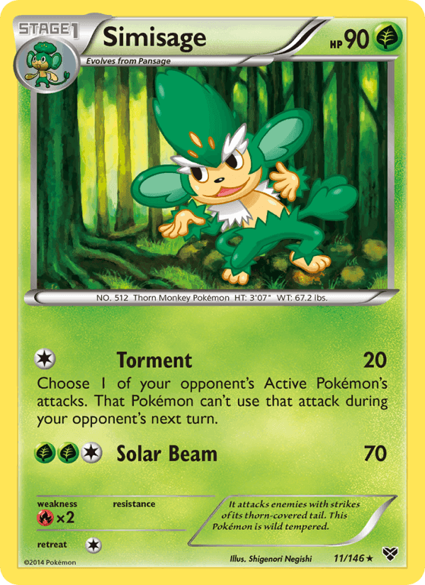 Simisage, card 11 from XY