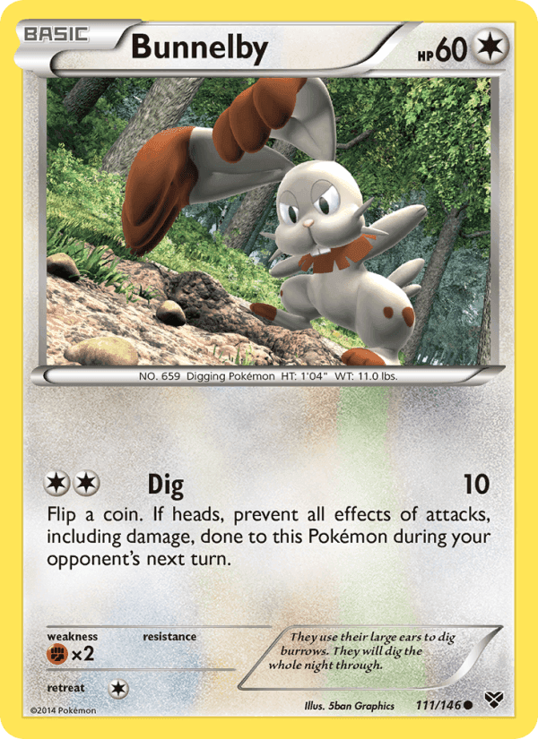 Bunnelby, card 111 from XY