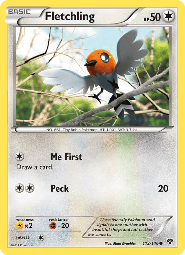 Fletchling, card 113 from XY