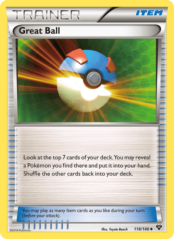 Great Ball, card 118 from XY