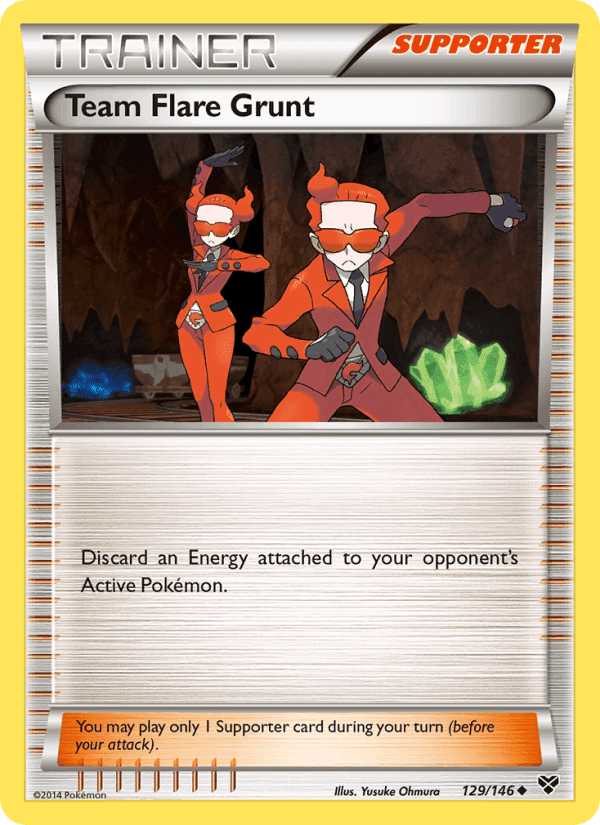 Team Flare Grunt, carta 129 di XY