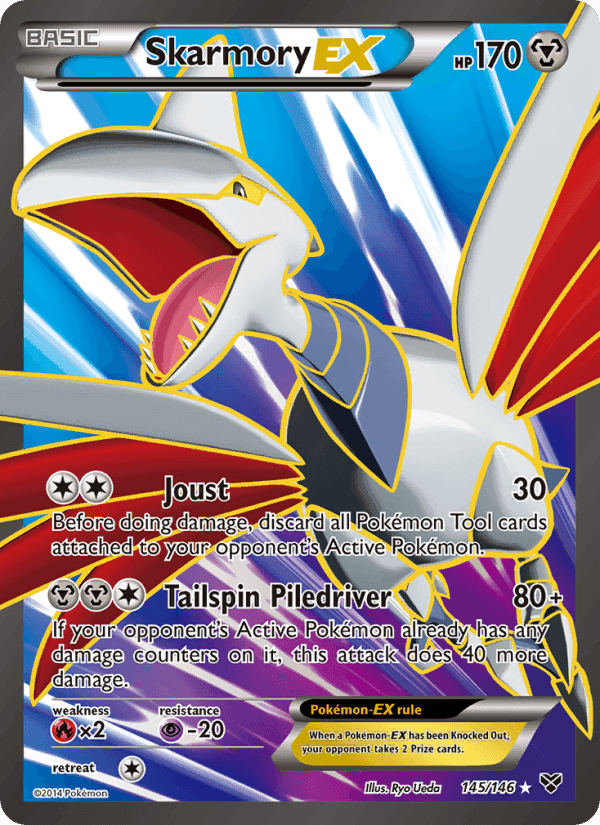Skarmory EX, card 145 from XY