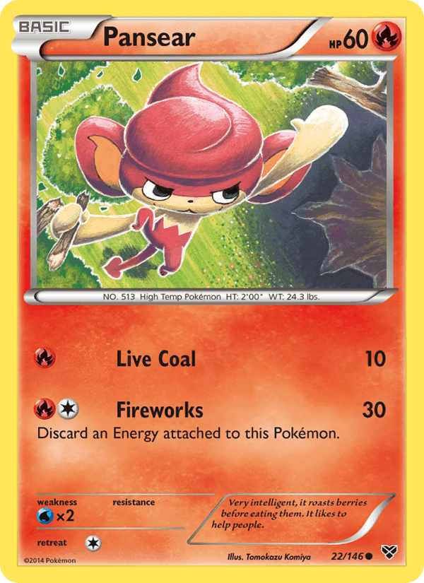 Pansear, card 22 from XY