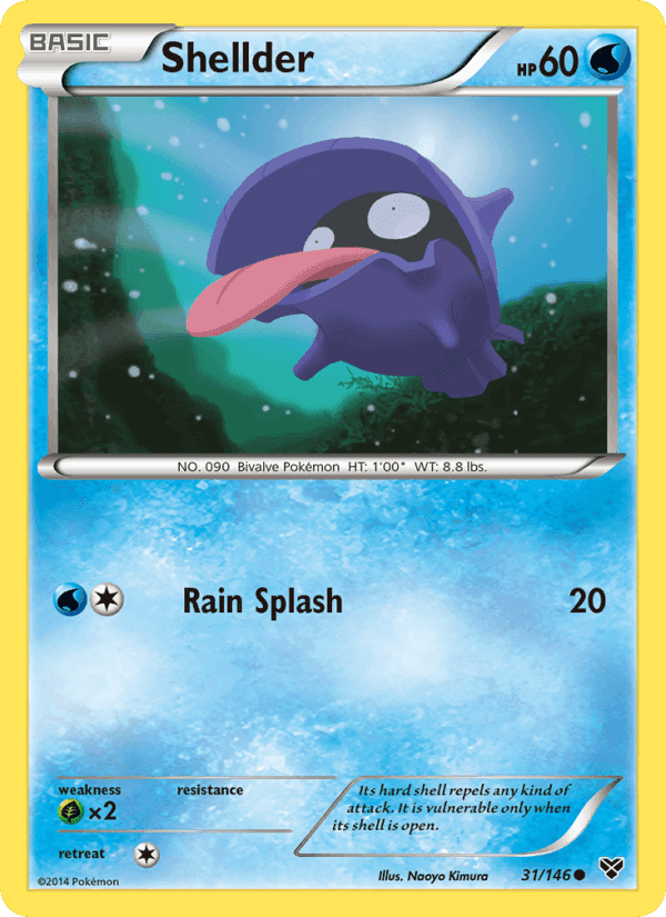 Shellder, card 31 from XY