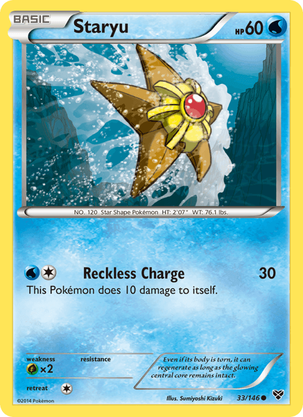 Staryu, card 33 from XY