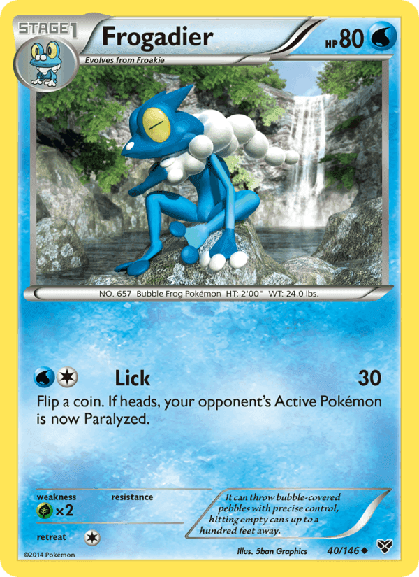 Frogadier, card 40 from XY
