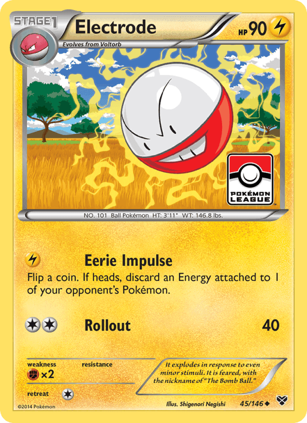 Electrode, card 45 from XY