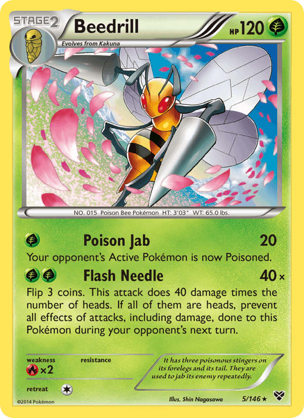Beedrill, carta 5 de XY