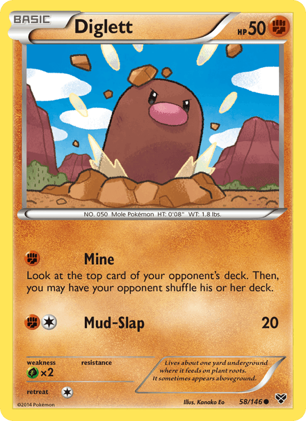 XY の 58 番、Diglett