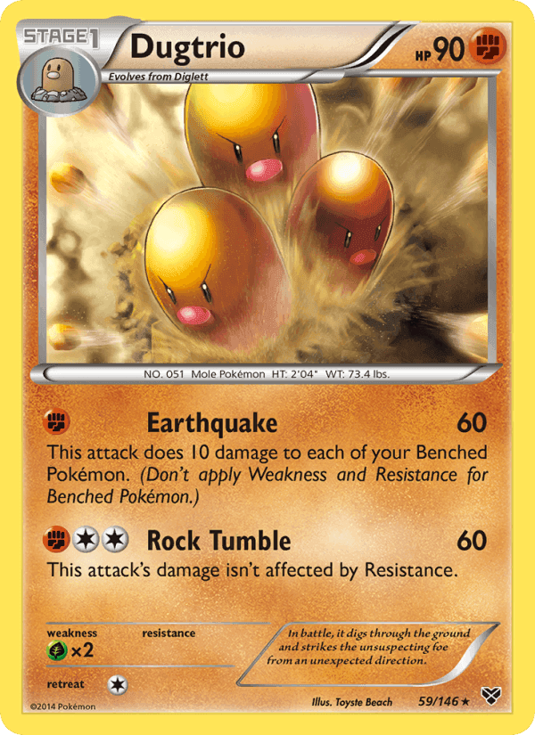 XY の 59 番、Dugtrio