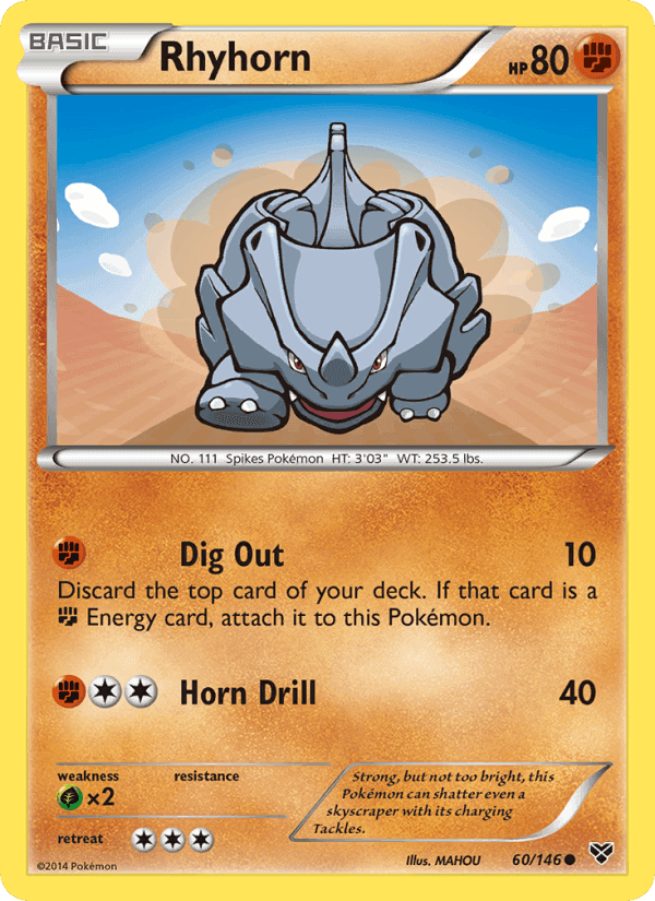 XY の 60 番、Rhyhorn