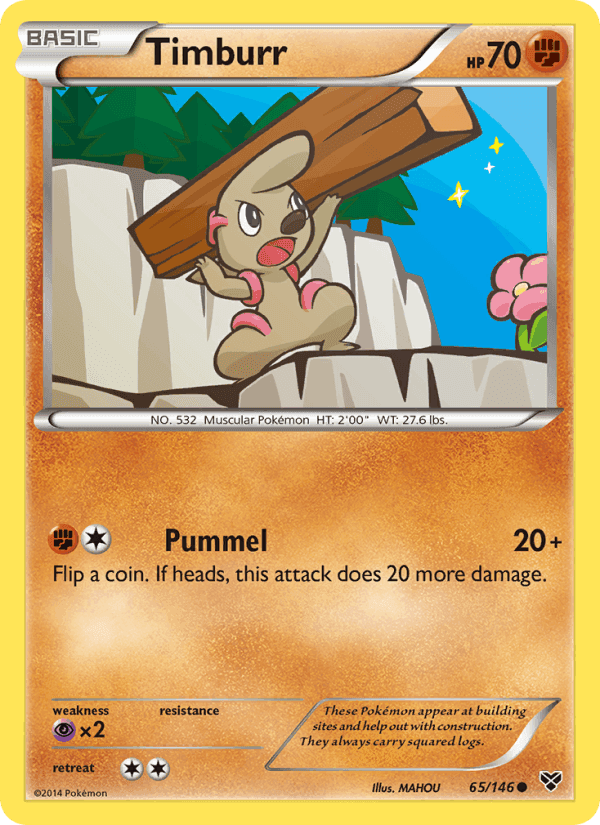 Timburr, card 65 from XY