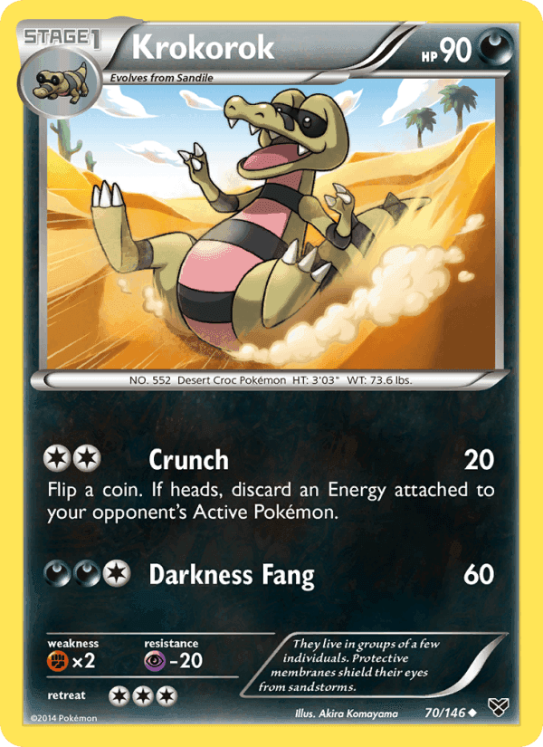 Krokorok, card 70 from XY