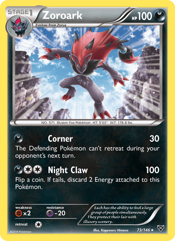 Zoroark, card 73 from XY