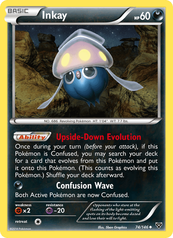 Inkay, card 74 from XY