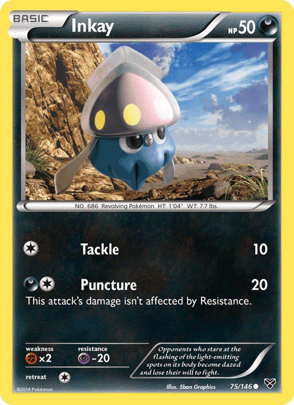 Inkay, card 75 from XY
