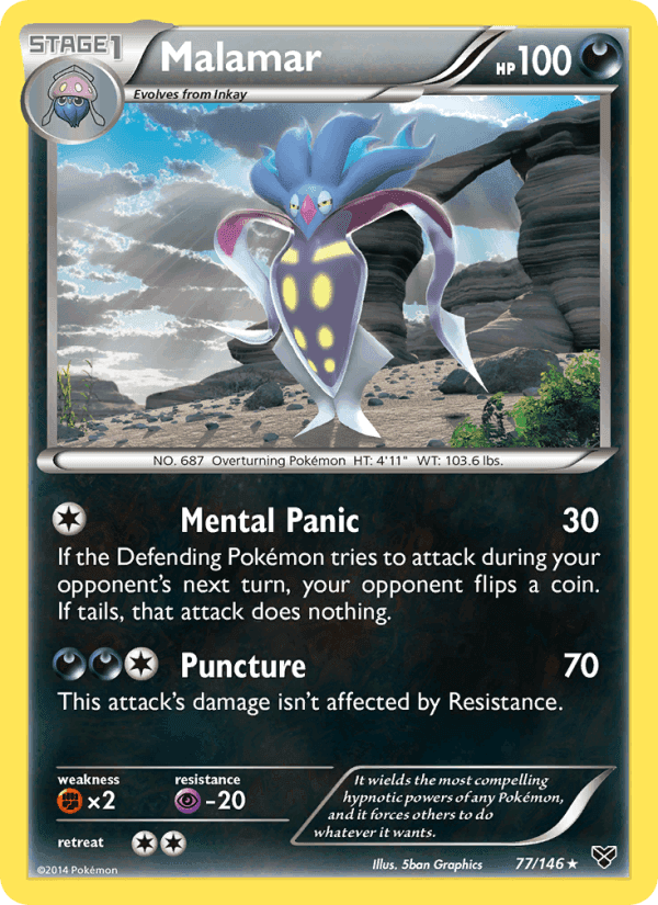 Malamar, card 77 from XY
