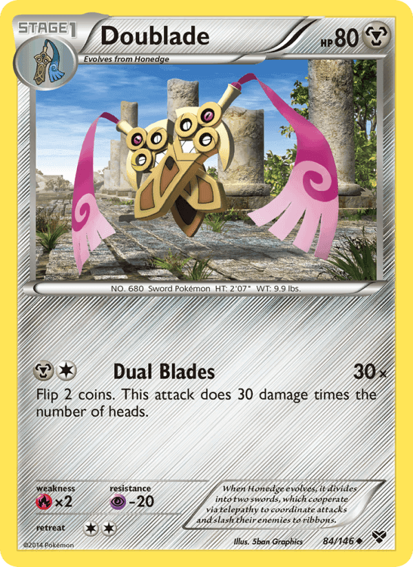 Doublade, card 84 from XY