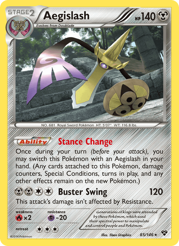 Aegislash, card 85 from XY