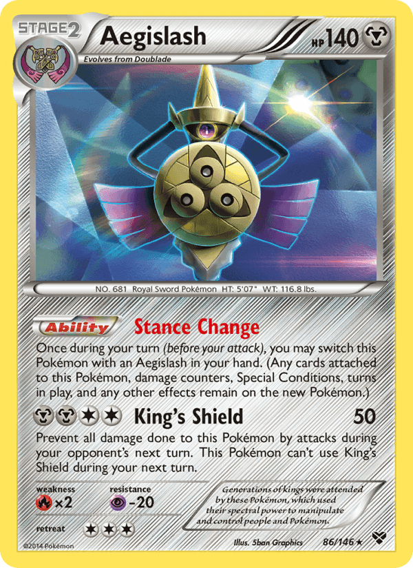 Aegislash, card 86 from XY