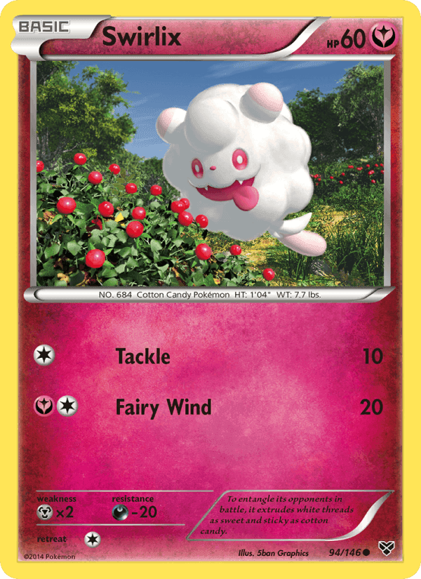 Swirlix, card 94 from XY