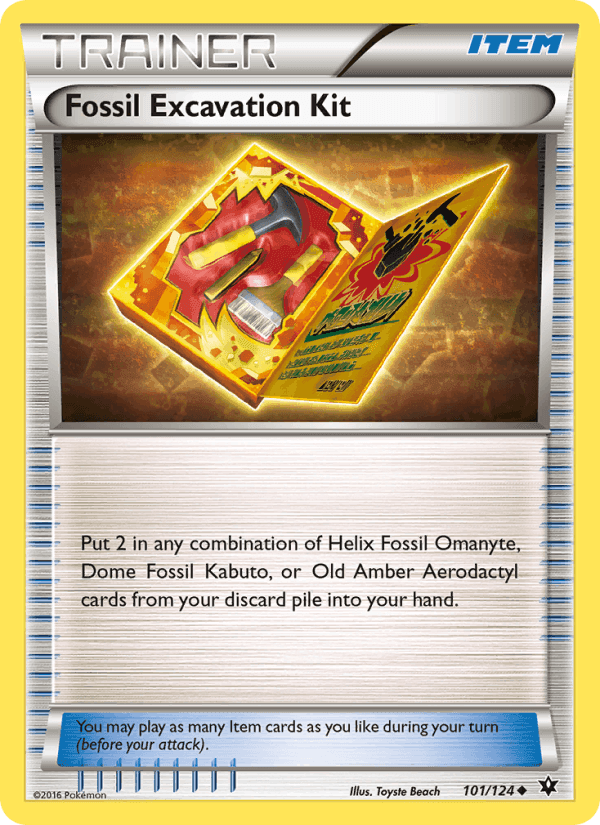 Fossil Excavation Kit, card 101 from Fates Collide