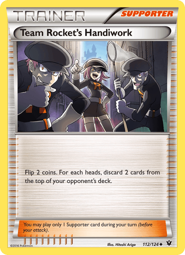 Team Rocket's Handiwork, card 112 from Fates Collide