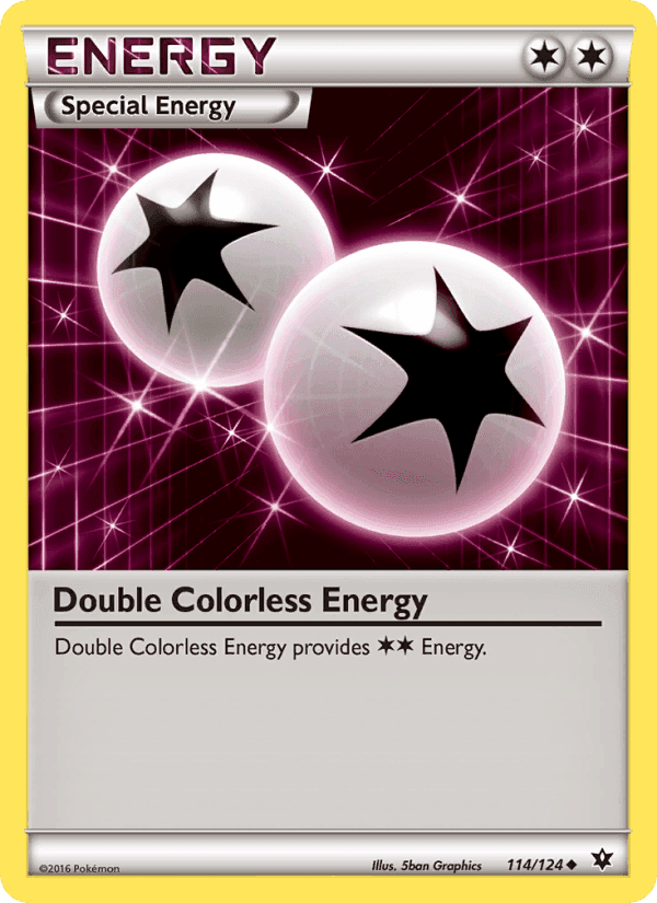 Double Colorless Energy, card 114 from Fates Collide