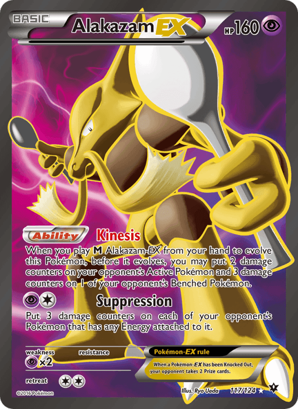 Alakazam EX, card 117 from Fates Collide