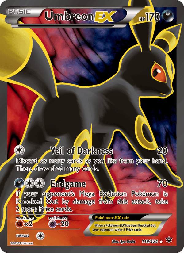Umbreon EX, card 119 from Fates Collide