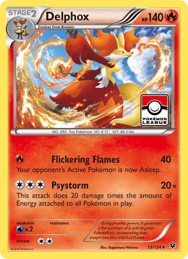 Delphox, card 13 from Fates Collide