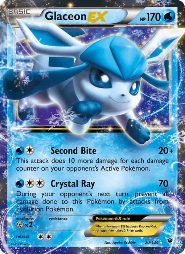 Glaceon EX, card 20 from Fates Collide