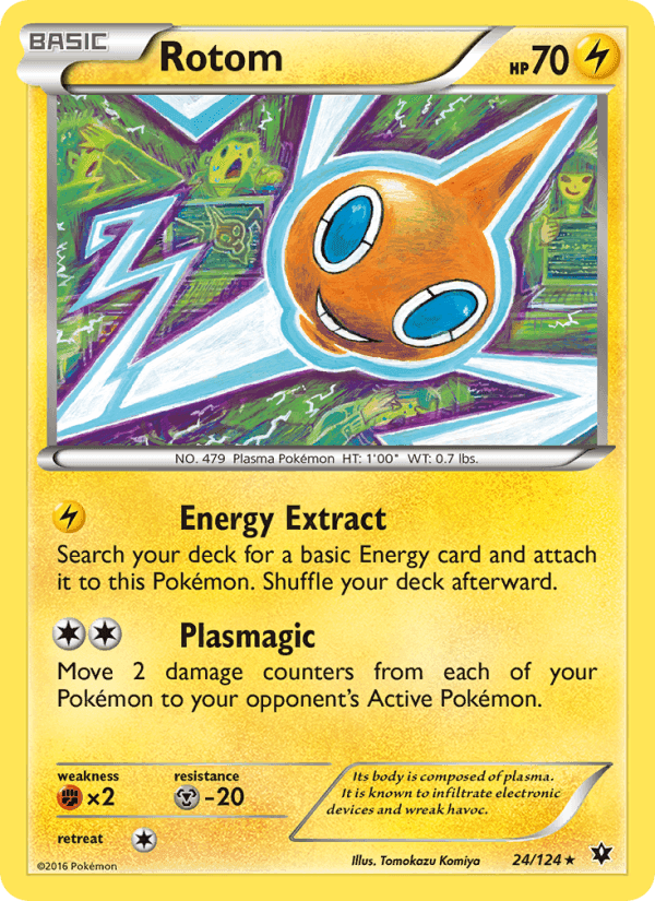 Rotom, card 24 from Fates Collide