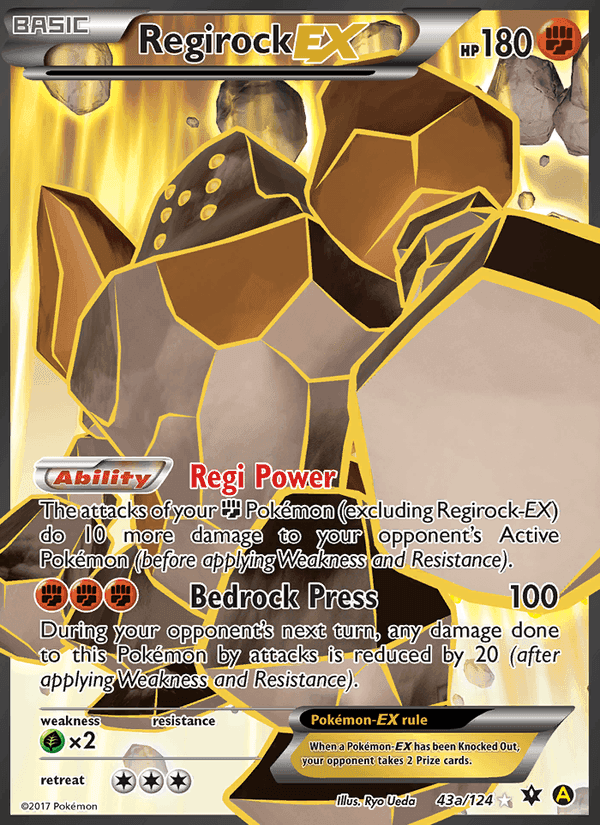 めざめる超王 の 43a 番、Regirock EX