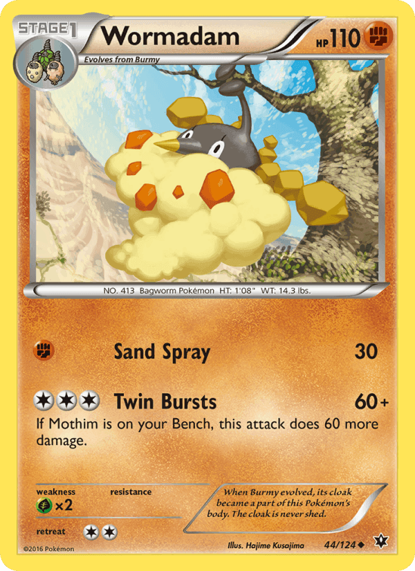 Wormadam, card 44 from Fates Collide