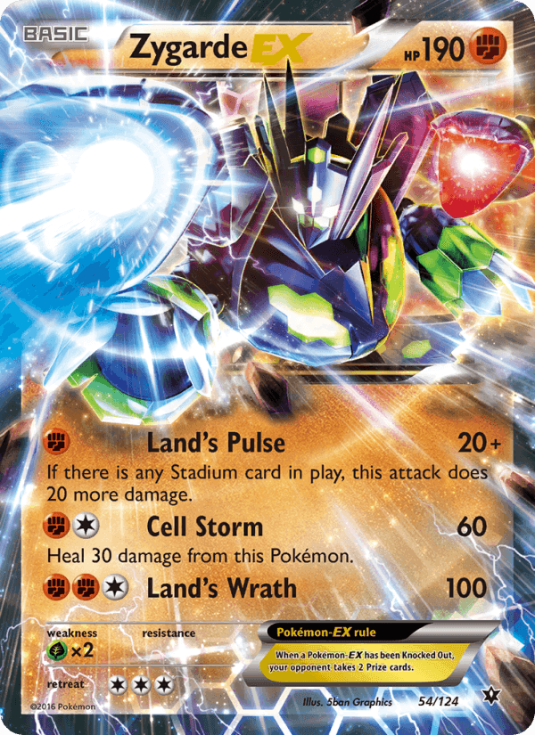 Zygarde EX, card 54 from Fates Collide