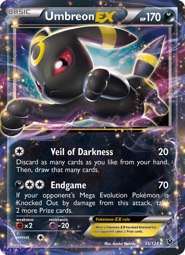 Umbreon EX, card 55 from Fates Collide